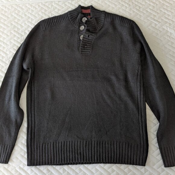Kensington Eastside 1/4 Button Up Sweater in Men's XL - Picture 3 of 6